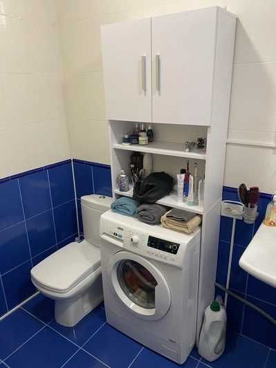 Шкаф с полками в ванную под стиральную машину тумба під пральну машину