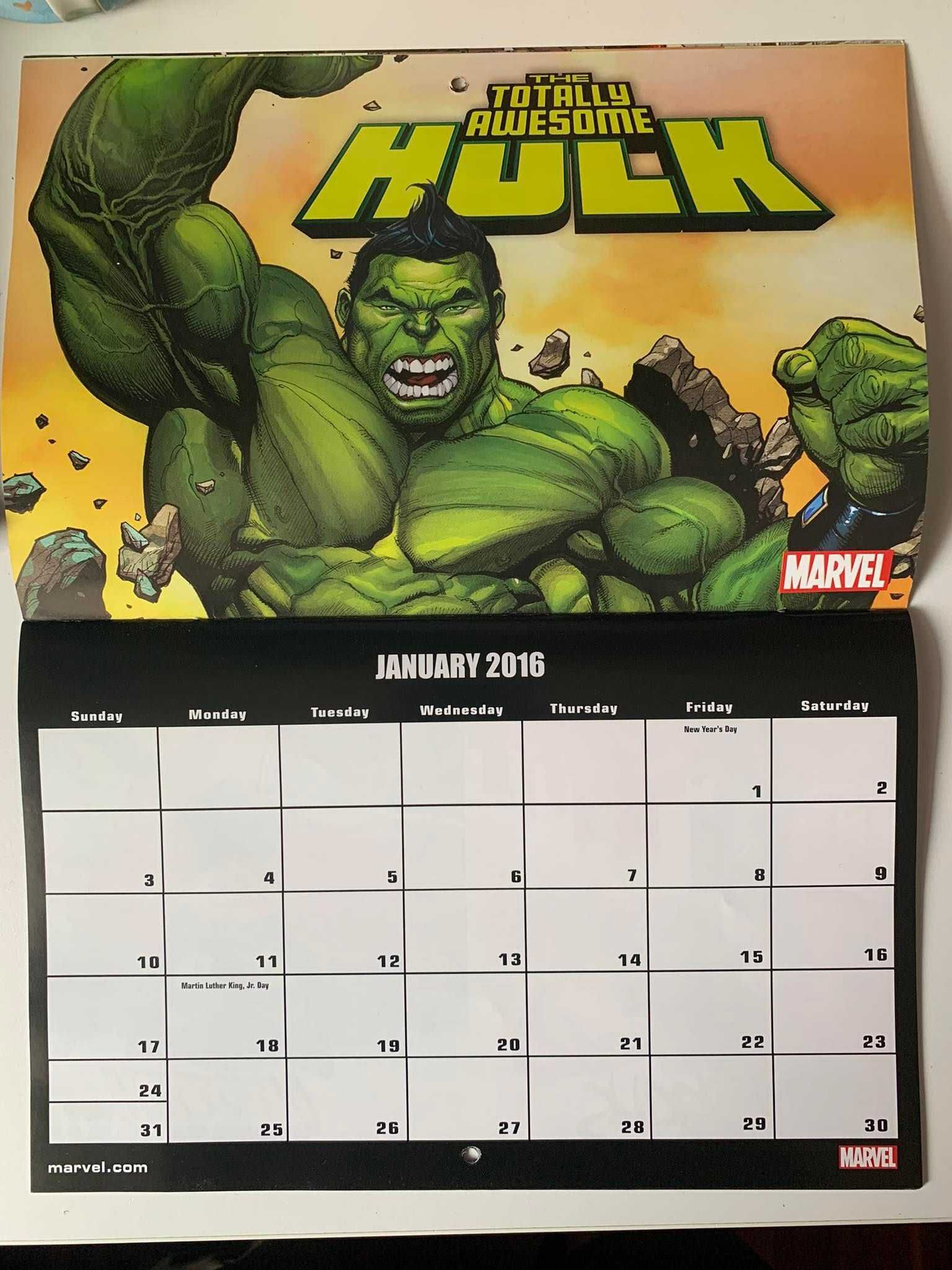 Marvel Calendar 2016 kalendarz 25x17cm
