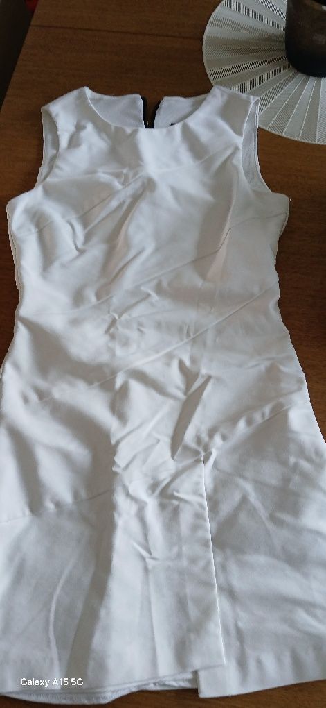 Biała sukienka Zara Basic xs