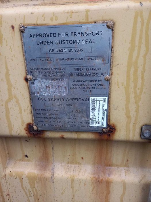 Kontener morski 20'DC 6 metrowy używany sprawny i szczelny
