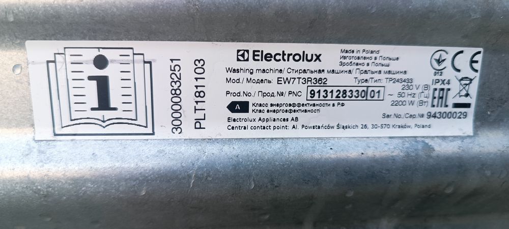 Пральна машина робоча