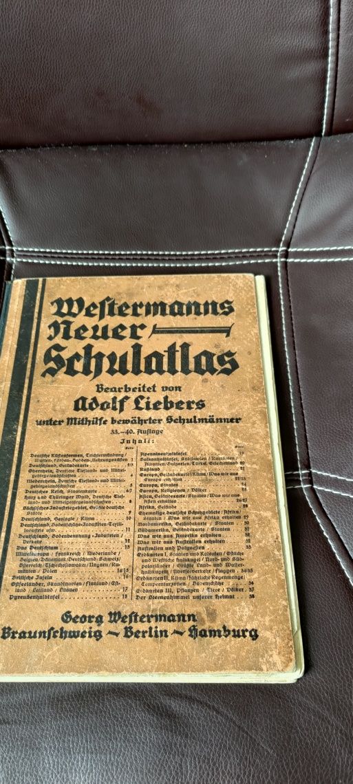 Atlas niemiecki Weftermanns Neuer.Schulatlas