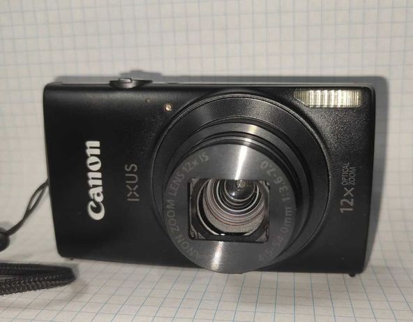 Aparat cyfrowy Canon IXUS 170 czarny + karta pamięci 16GB, pokrowiec