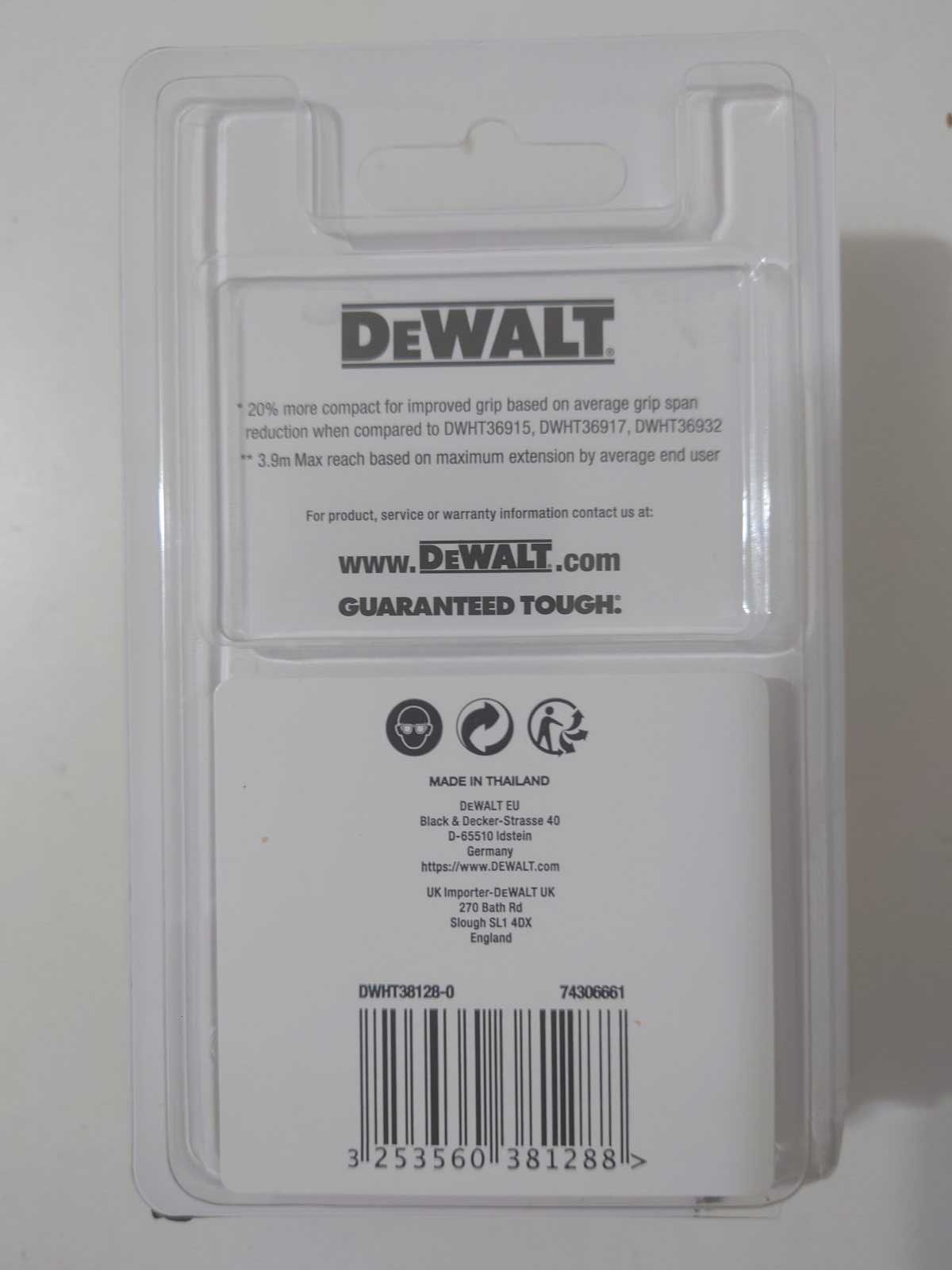 Рулетка DEWALT DWHT38128 8М