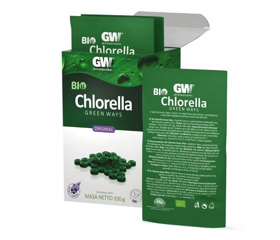 BIO Chlorella Green Pyrenoidosa Ways 440 sztuk.