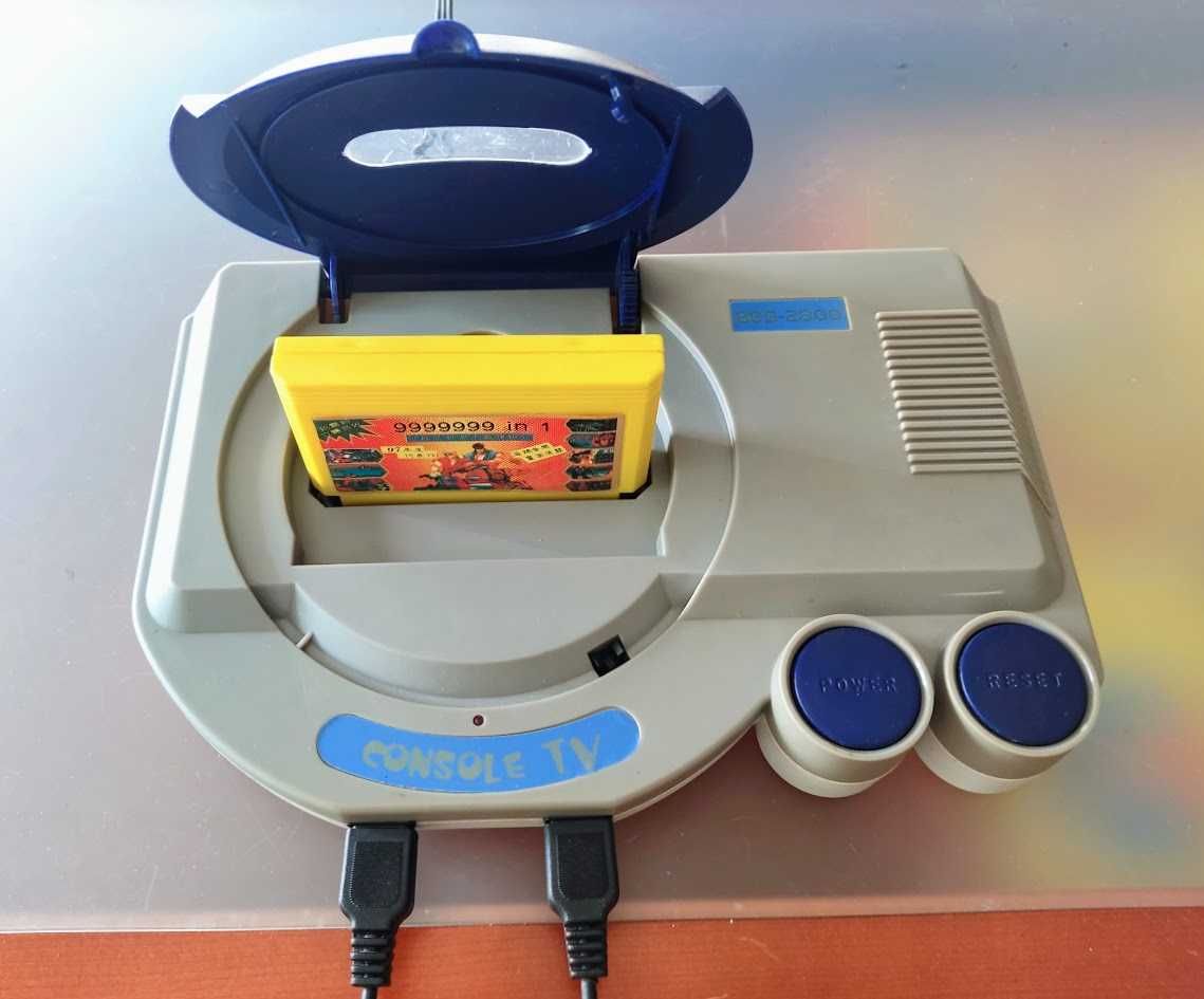 Consola de jogos vintage portátil + acessórios coleção