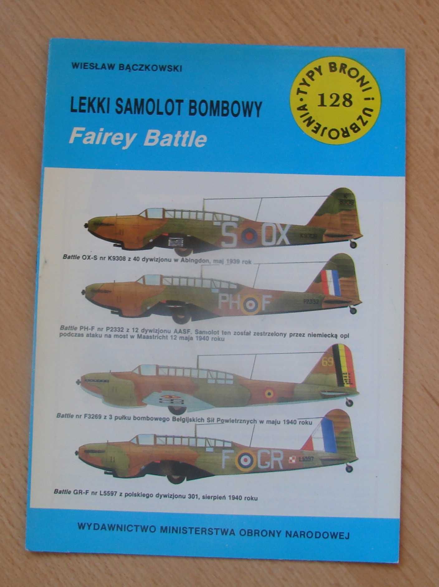 TBU-128 samolot Fairey Battle