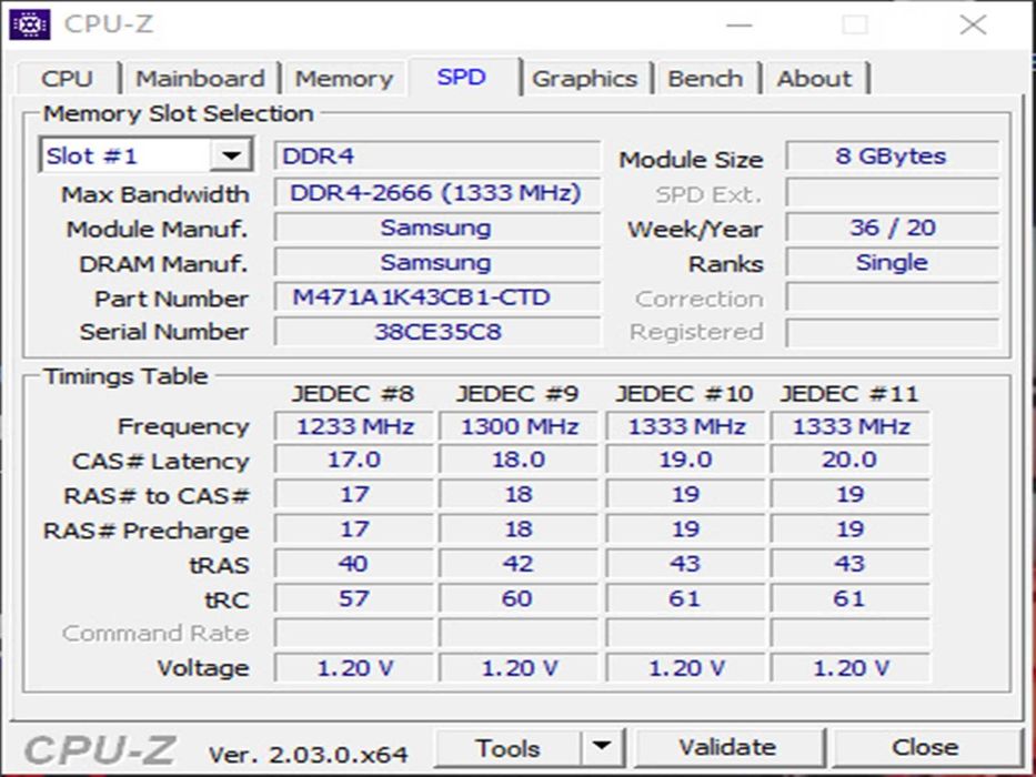 DDR4 16GB Samsung 2666v