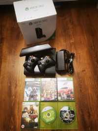 Konsola Xbox 360 E, 250gb, 2 pady, kinect, gry