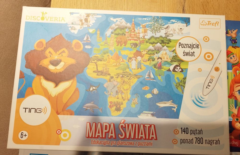 Ting mówiący długopis zestaw 8 książek gra karty