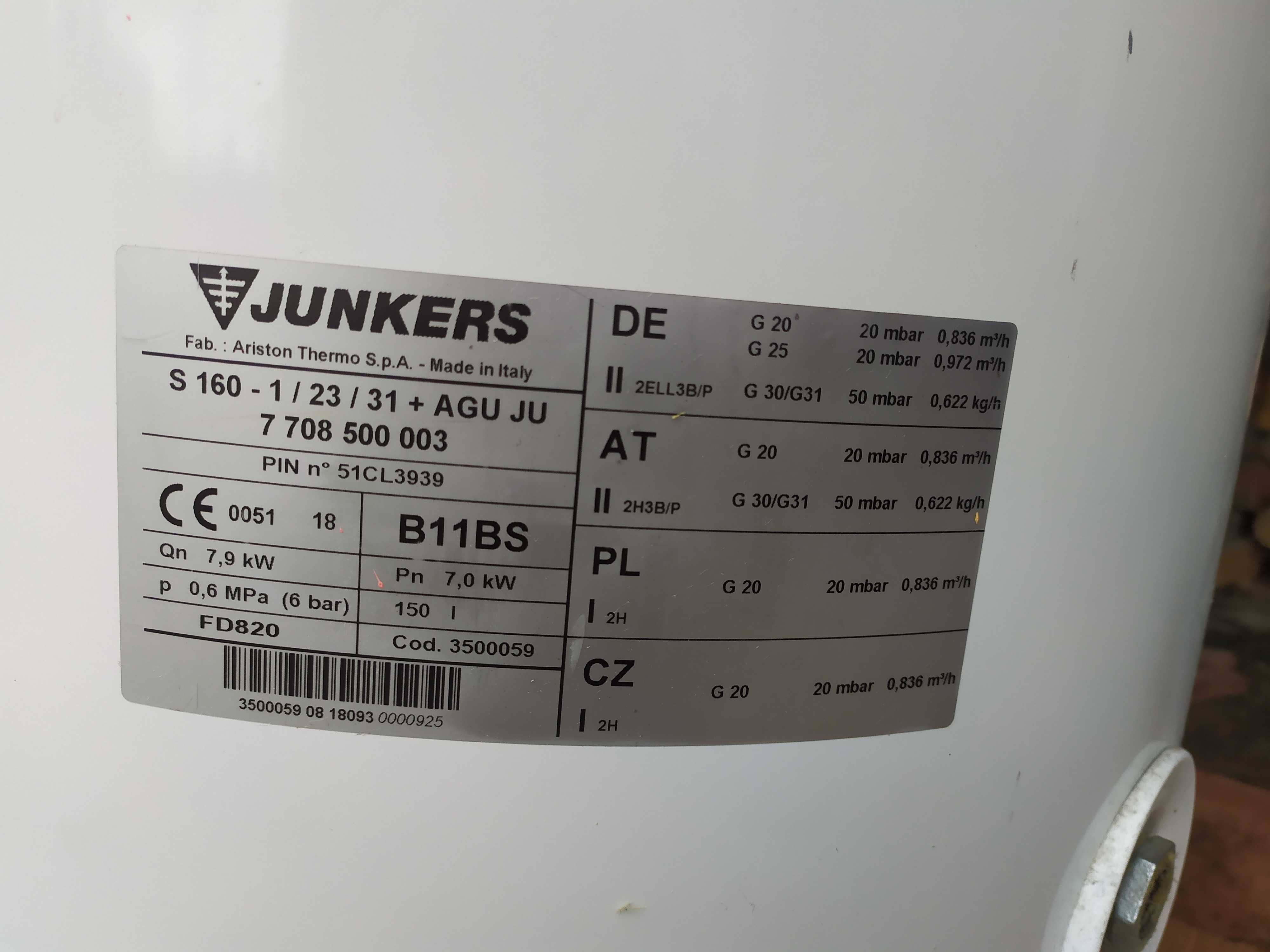 Bojler gazowy Junkers 150