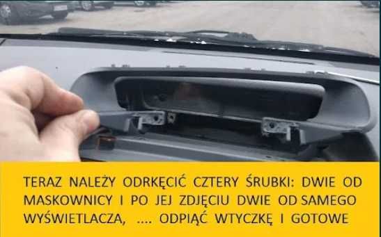 Wyświetlacz Radio Mitsubishi Colt NAPRAWA nie działa, świeci cały czas