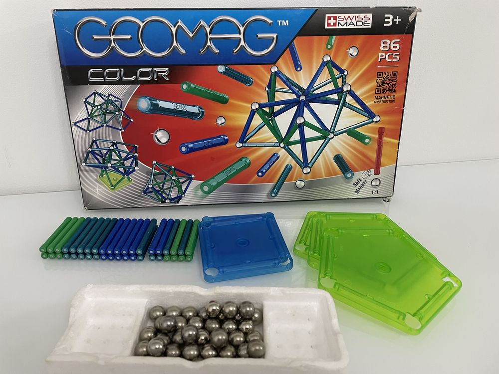 Klocki magnetyczne Geomag Color 86 elementów