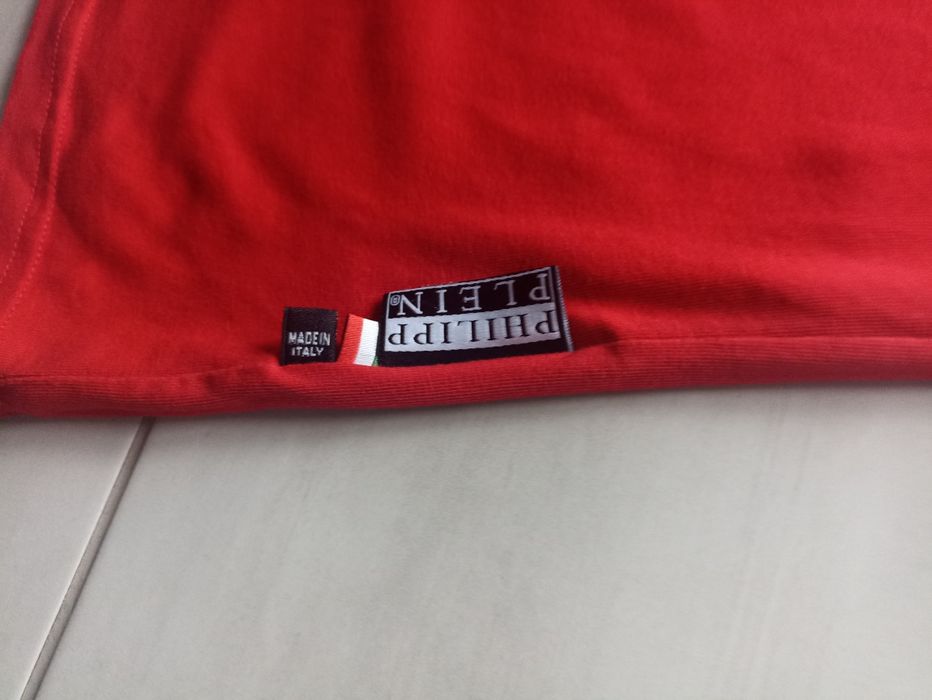 Koszulka czerwona Philipp Plein