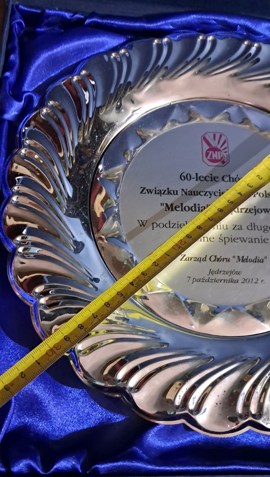 Talerz jędrzejów 60-lecie chóru Melodia  znp