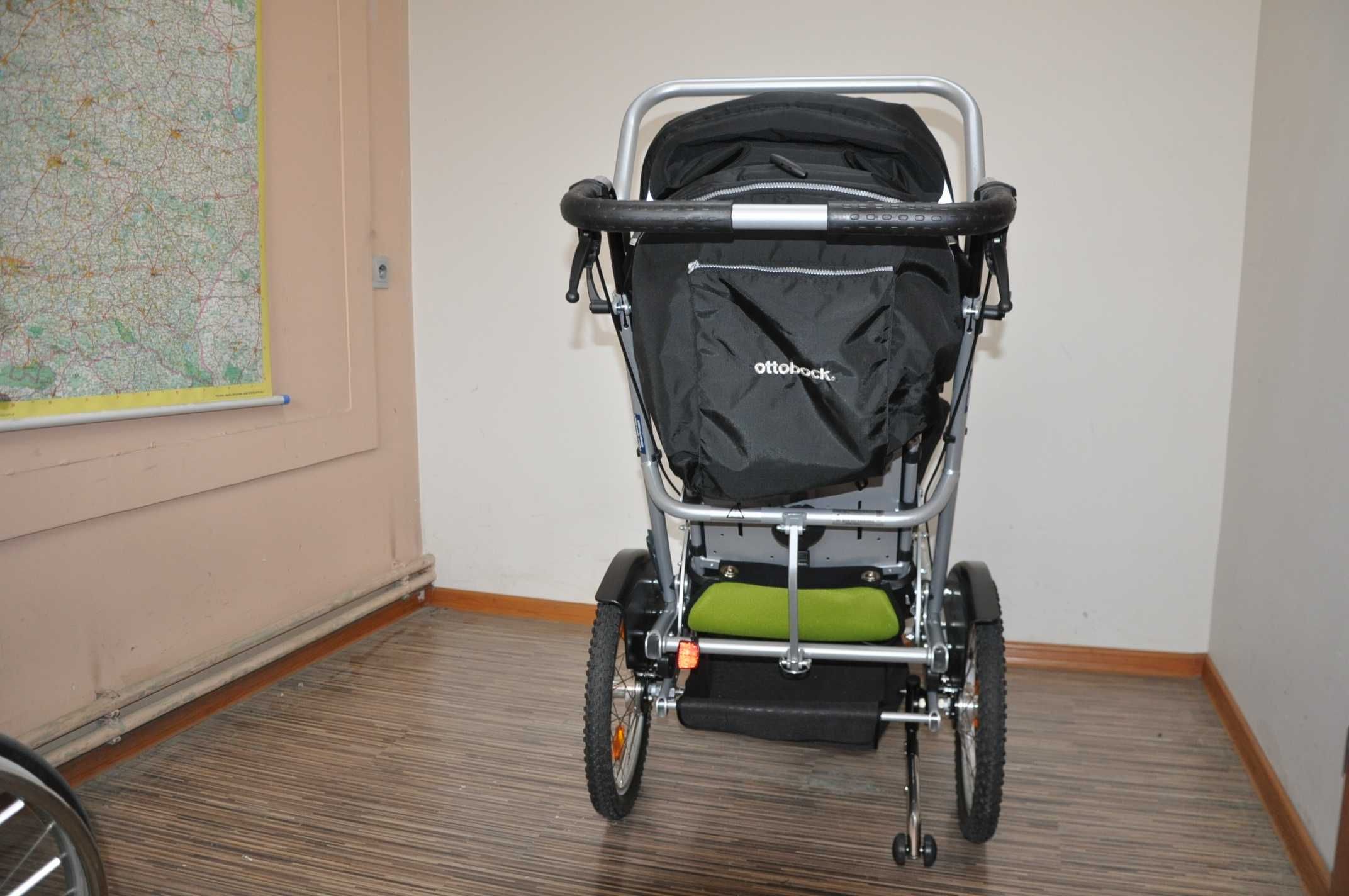 NOWY Kimba Cross wózek trzykołowy przyczepka rowerowa Ottobock FAKTURA