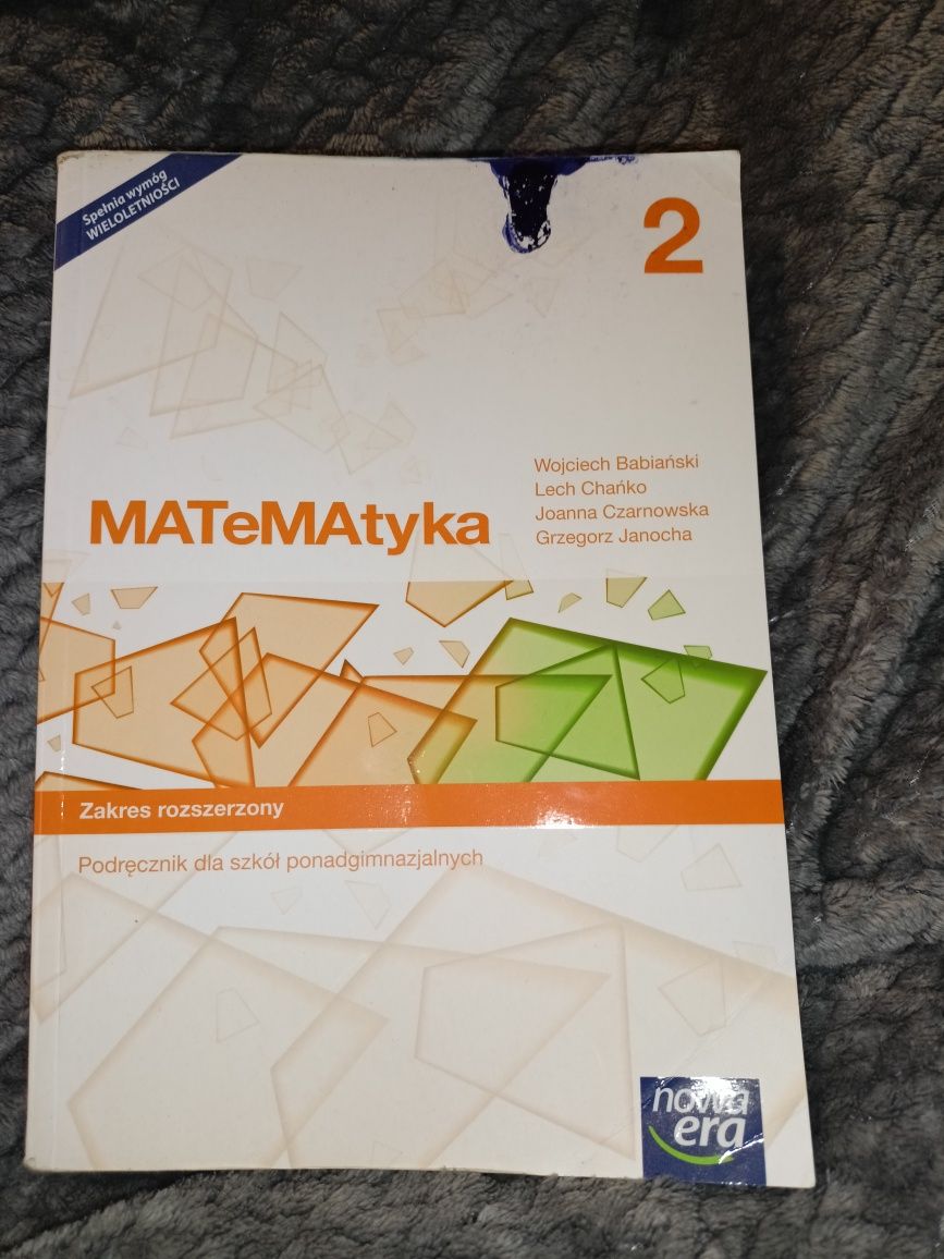 Podręcznik MATeMAtyka 2 zakres rozszerzony