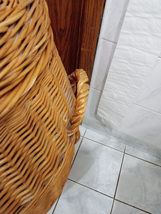 REZERWACJA Kosz wiklinowy duży na pranie