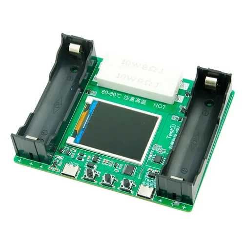 Тестер Li-Ion аккумуляторов 18650 USB Type-C с цветным дисплеем