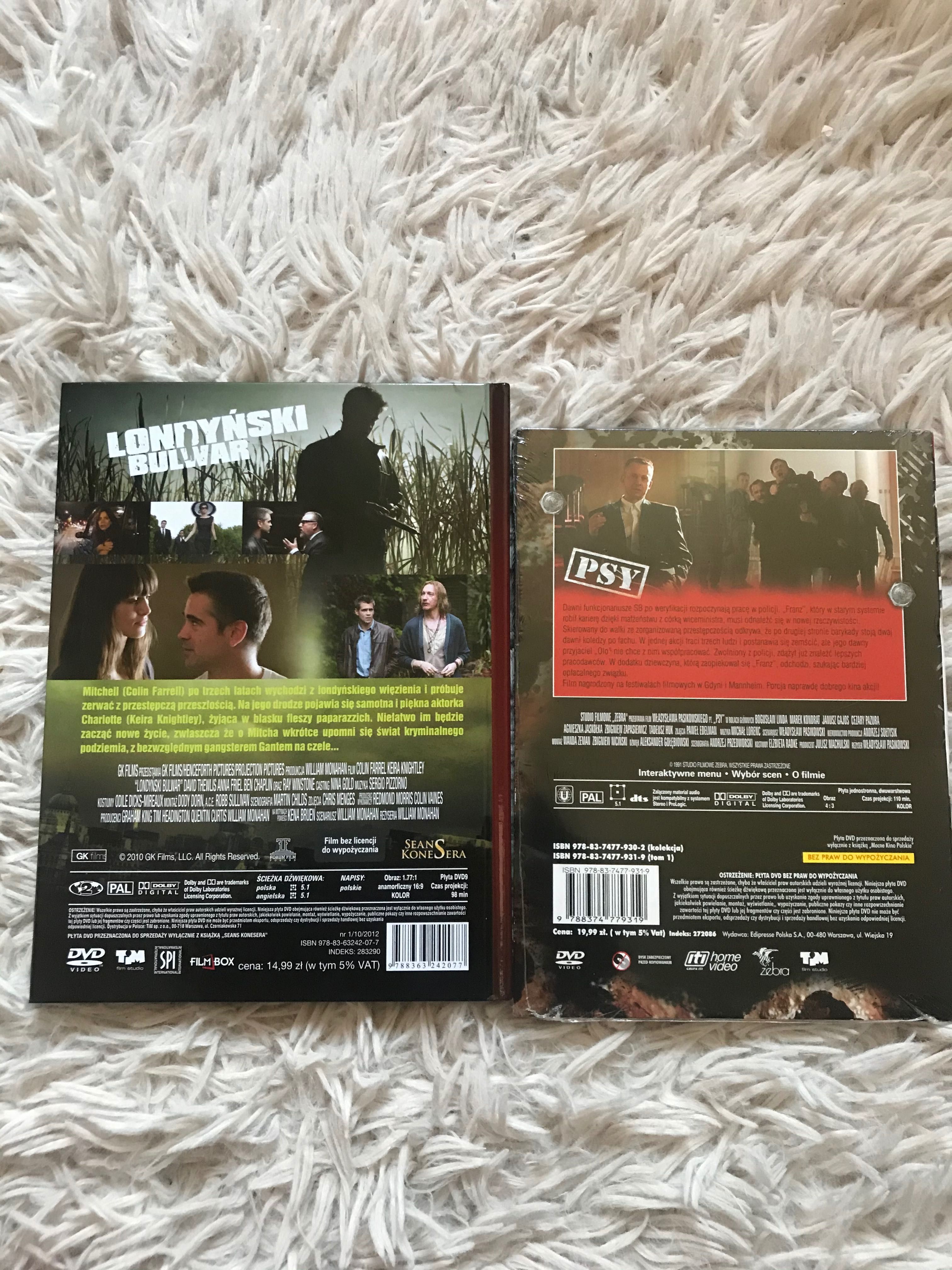 2 filmy płyty DVD Psy Londyński bulwar