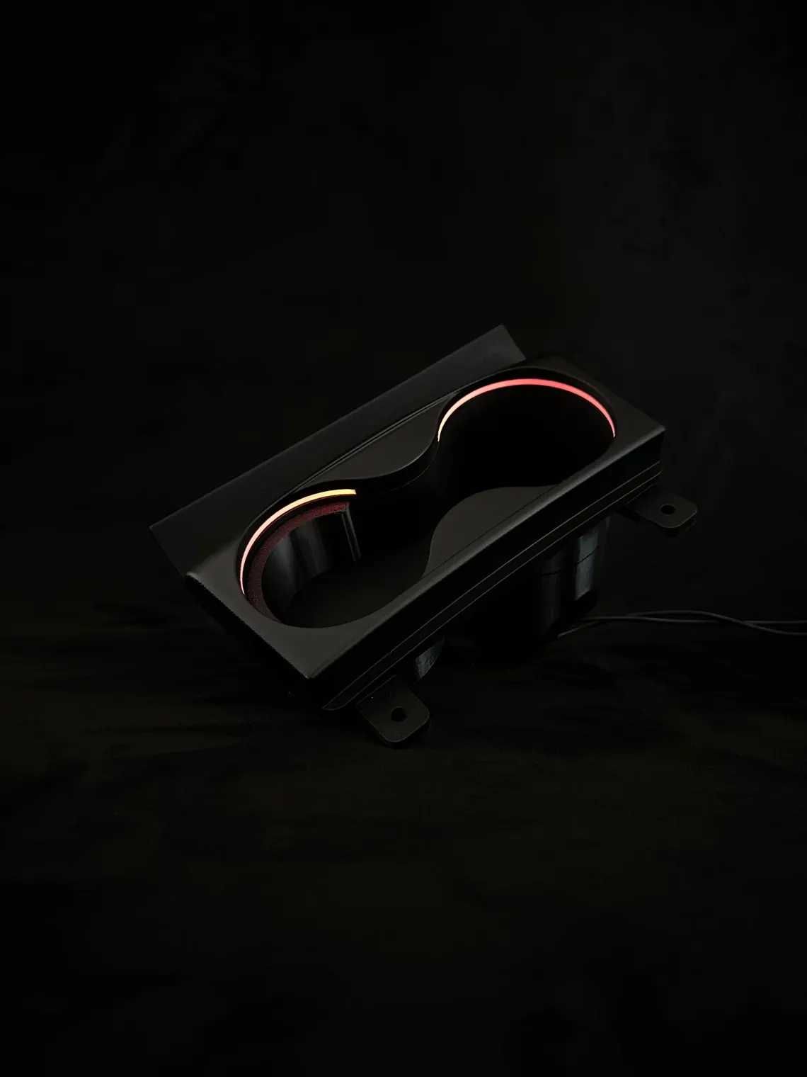 Porta-copos para Audi A3 8P com luz ambiente RGB (2003–2012)