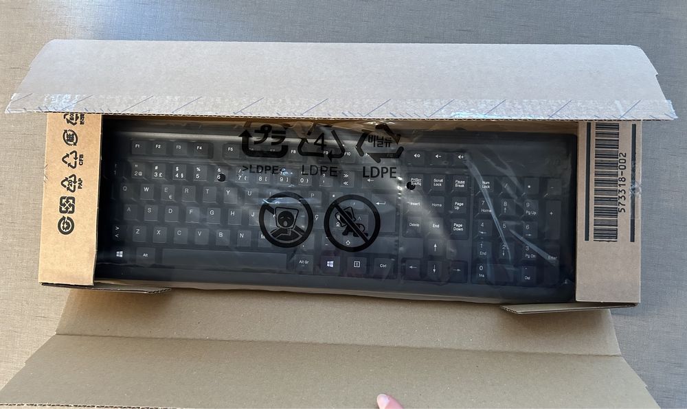 Teclado HP com cabo USB