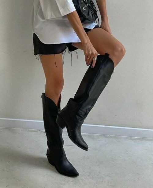 Чоботи козаки з бахрамою