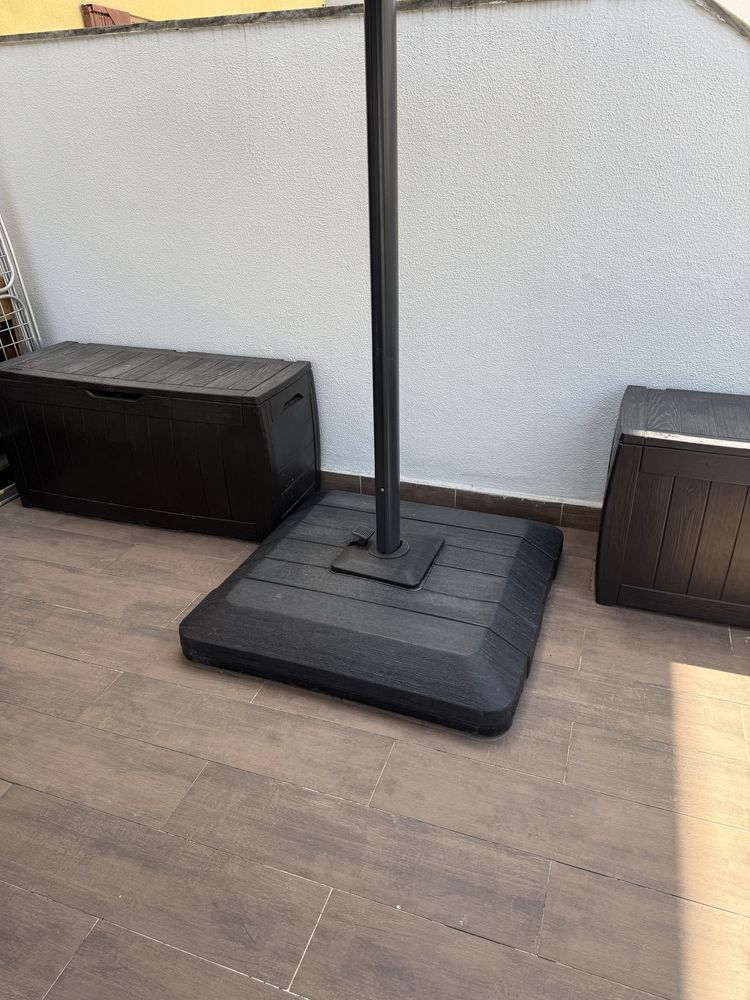 Chapeu de sol Naterual Sonira LED Azul escuro 290X290CM
