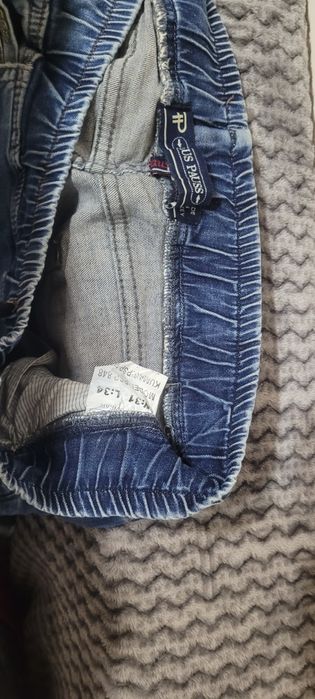 Джинсові штани на резинці