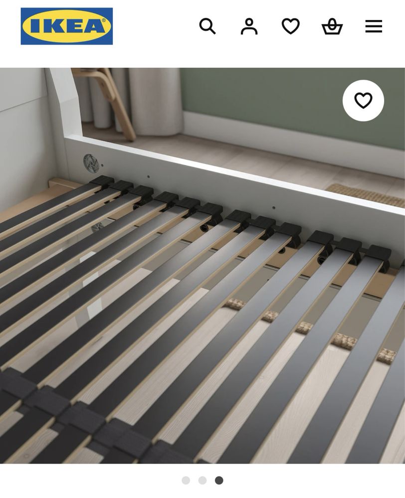 Łóżko Malm Ikea z 4 szufladami / pojemnikami 180x200 + dno leirsund