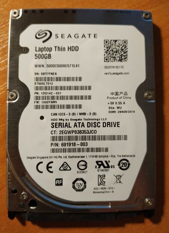 Жорсткий диск Seagate HDD 500GB ST500LT012-SBY7FNEA 2.5 SATA II