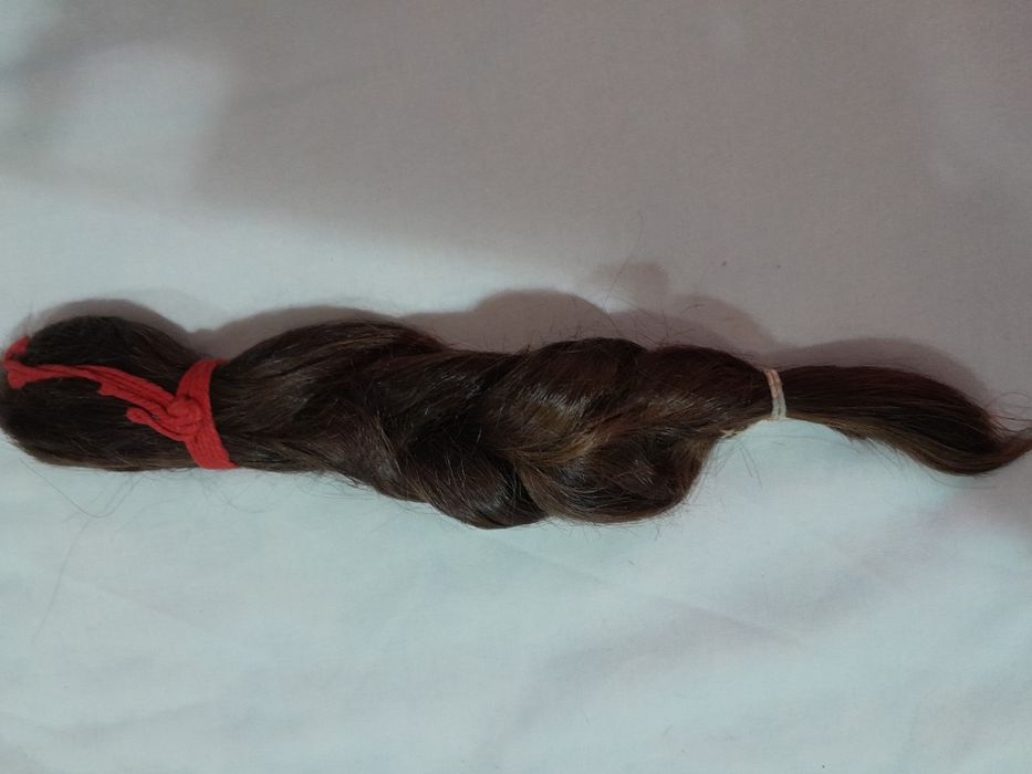 Bela trança de cabelo  natural