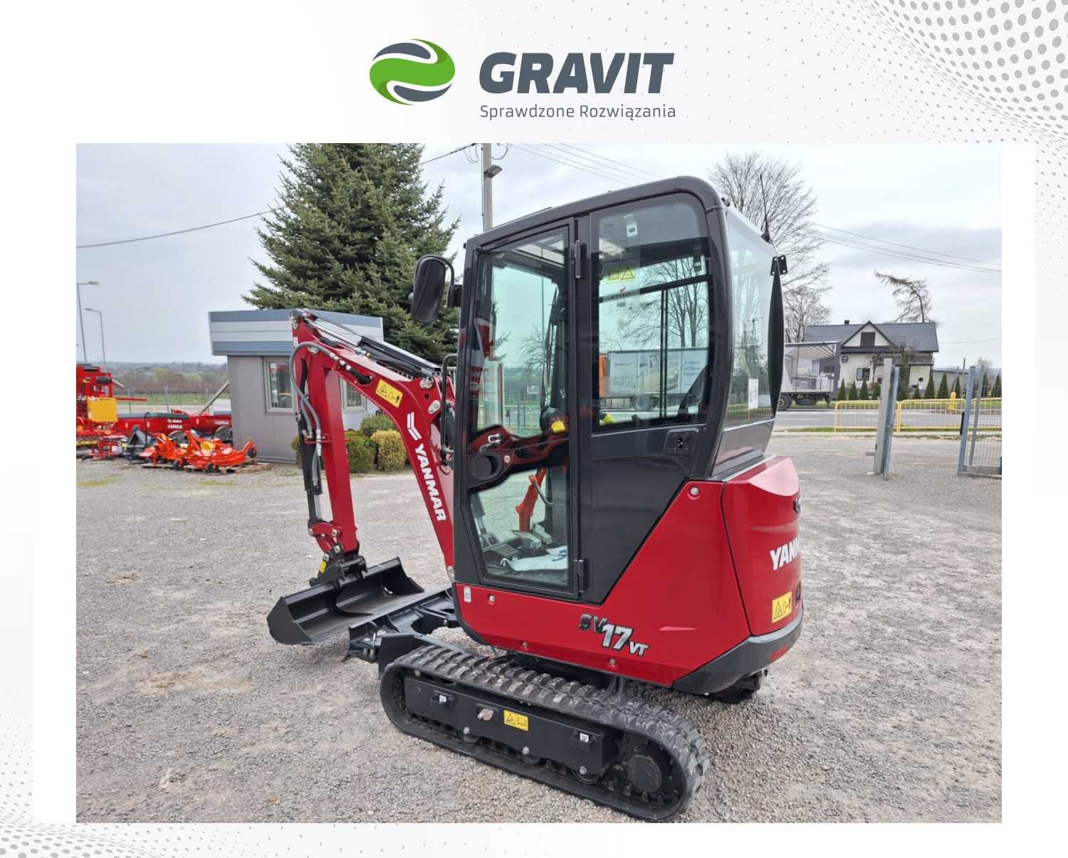 Minikoparka Yanmar SV17 (1,8 tony) od Autoryzowanego Dealera - GRAVIT