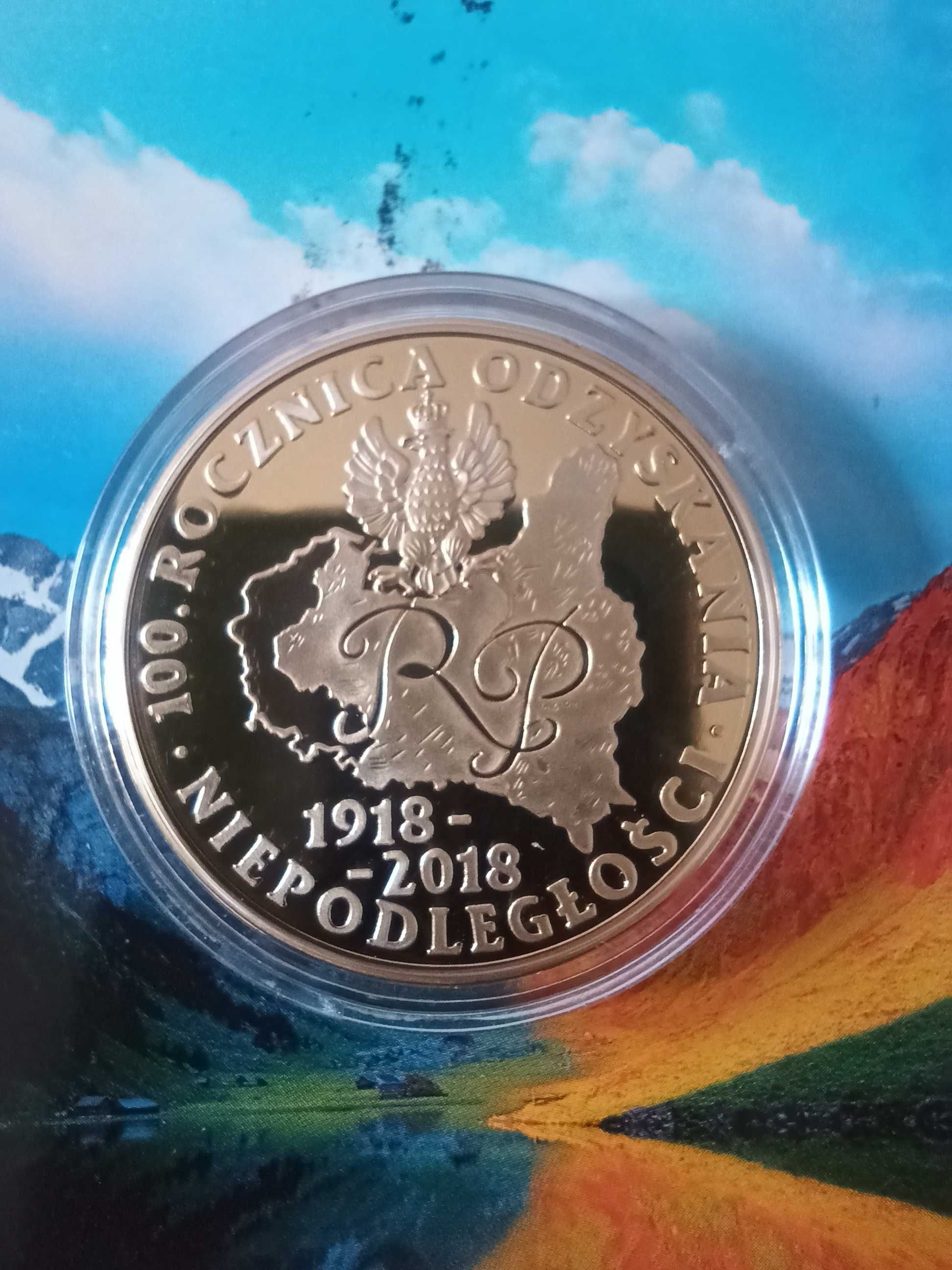 Pozłacany medal  - 100 rocznica Odzyskania Niepodległości - Kossak