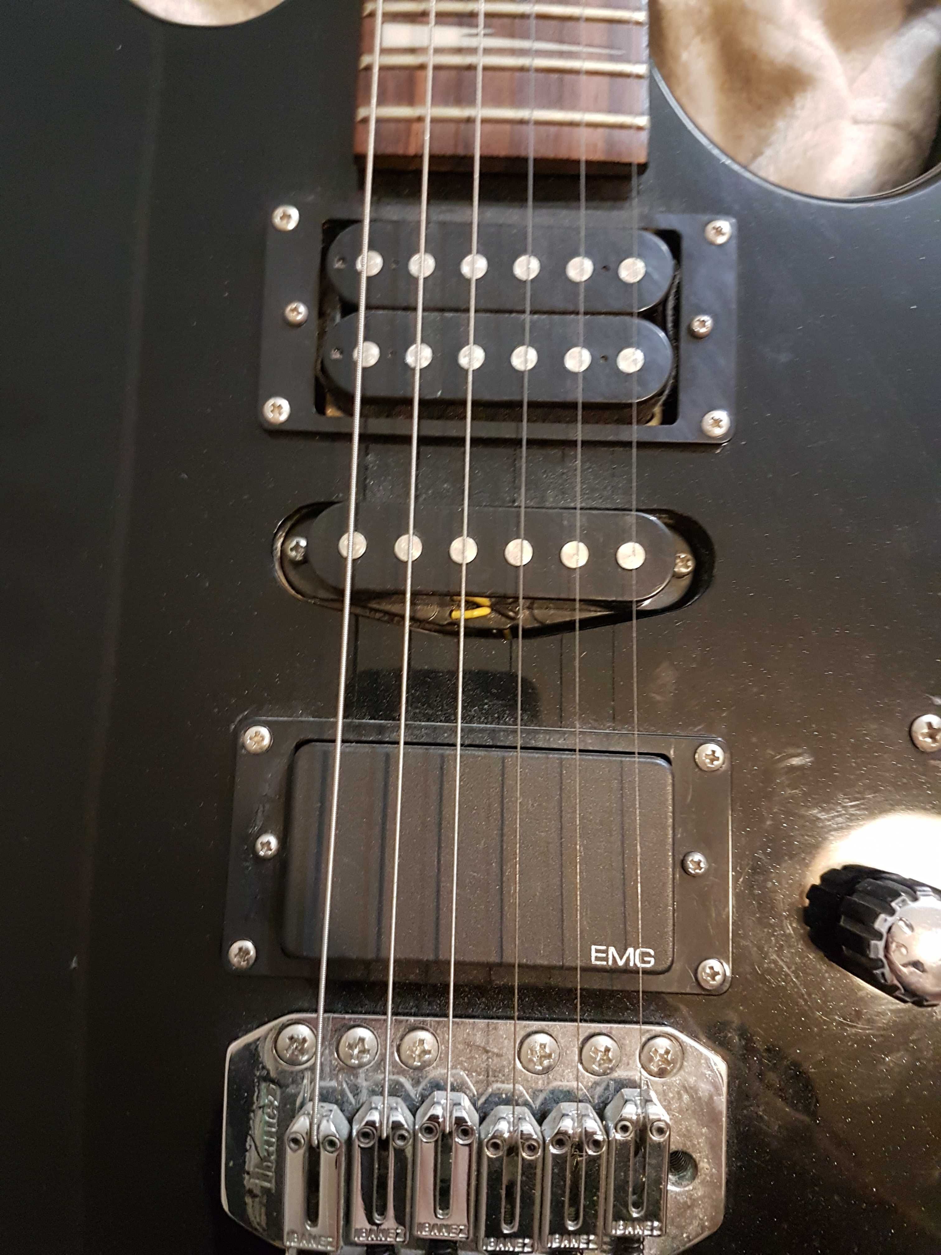 Gitara elektryczna Ibanez-przystawka EMG