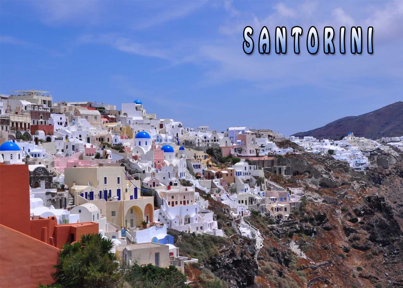 Magnes na lodówkę - Santorini