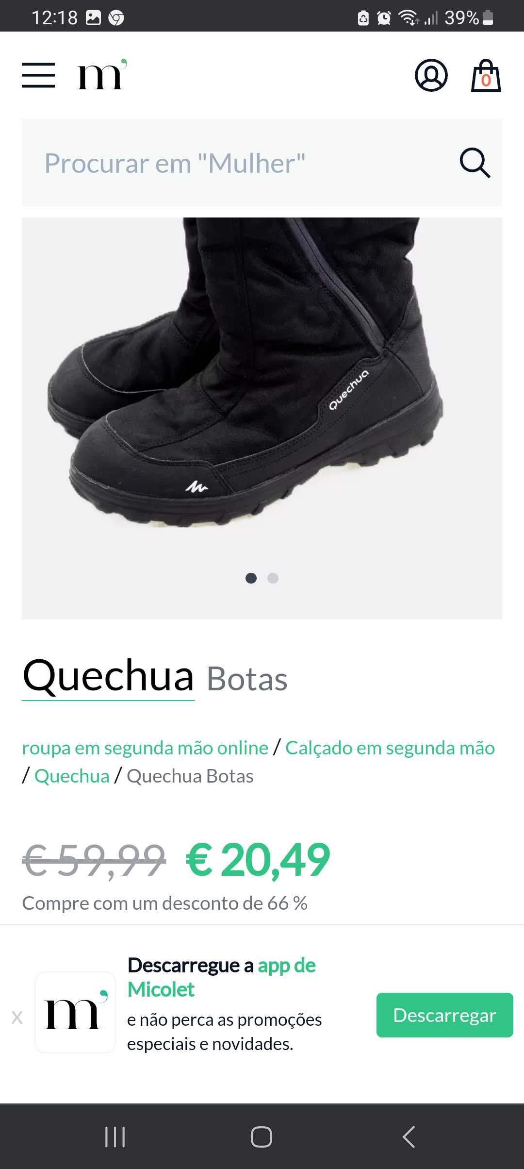 Botas quechua n 34