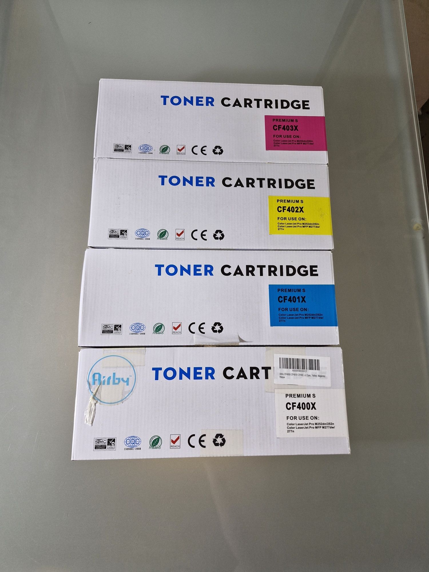 Tonery HP 4 szt. CF400X CF401X CF402X CF403X M252 M227