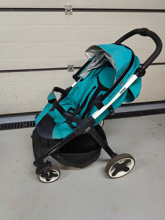 Espiro Sonic wózek spacerowy, turkusowy, składany, podróżniczy