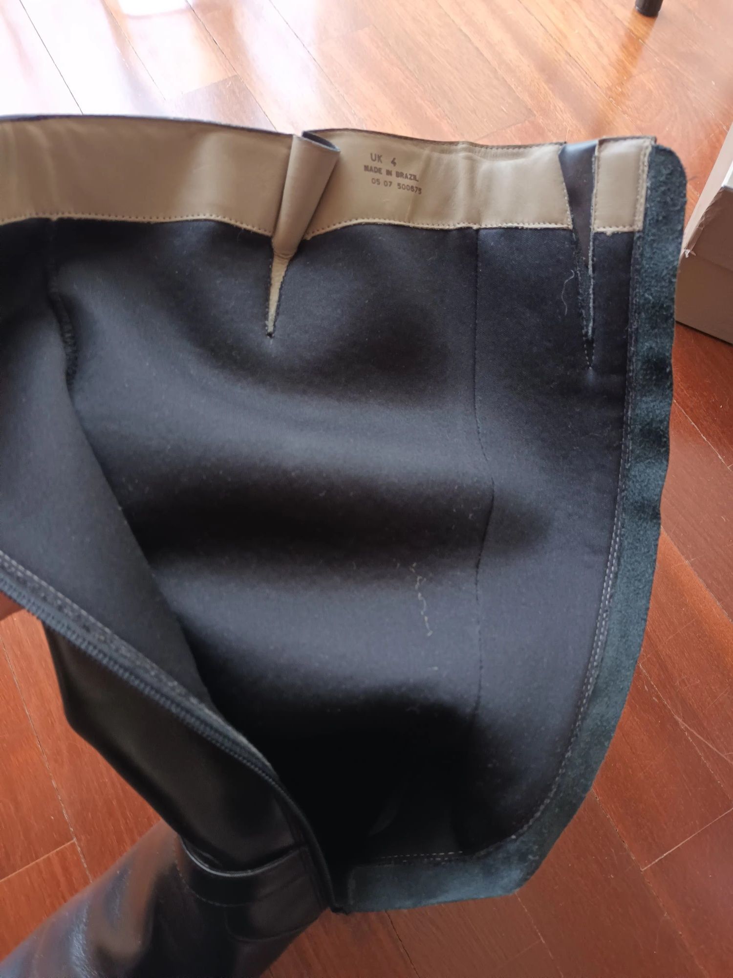 Botas senhora em pele tam 37