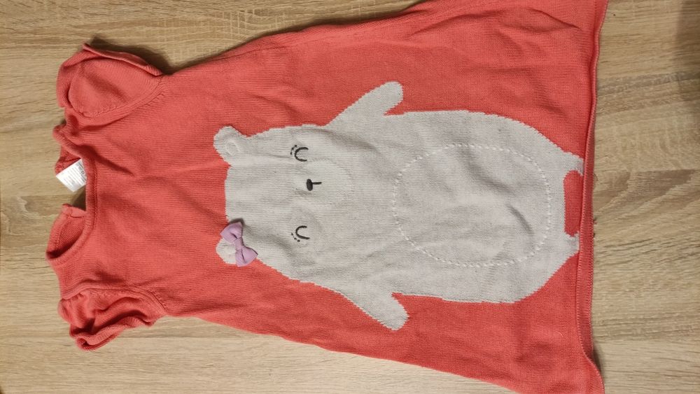 Sukienka sukieneczka Gymborre tunika miś 5 lat 100% bawełna