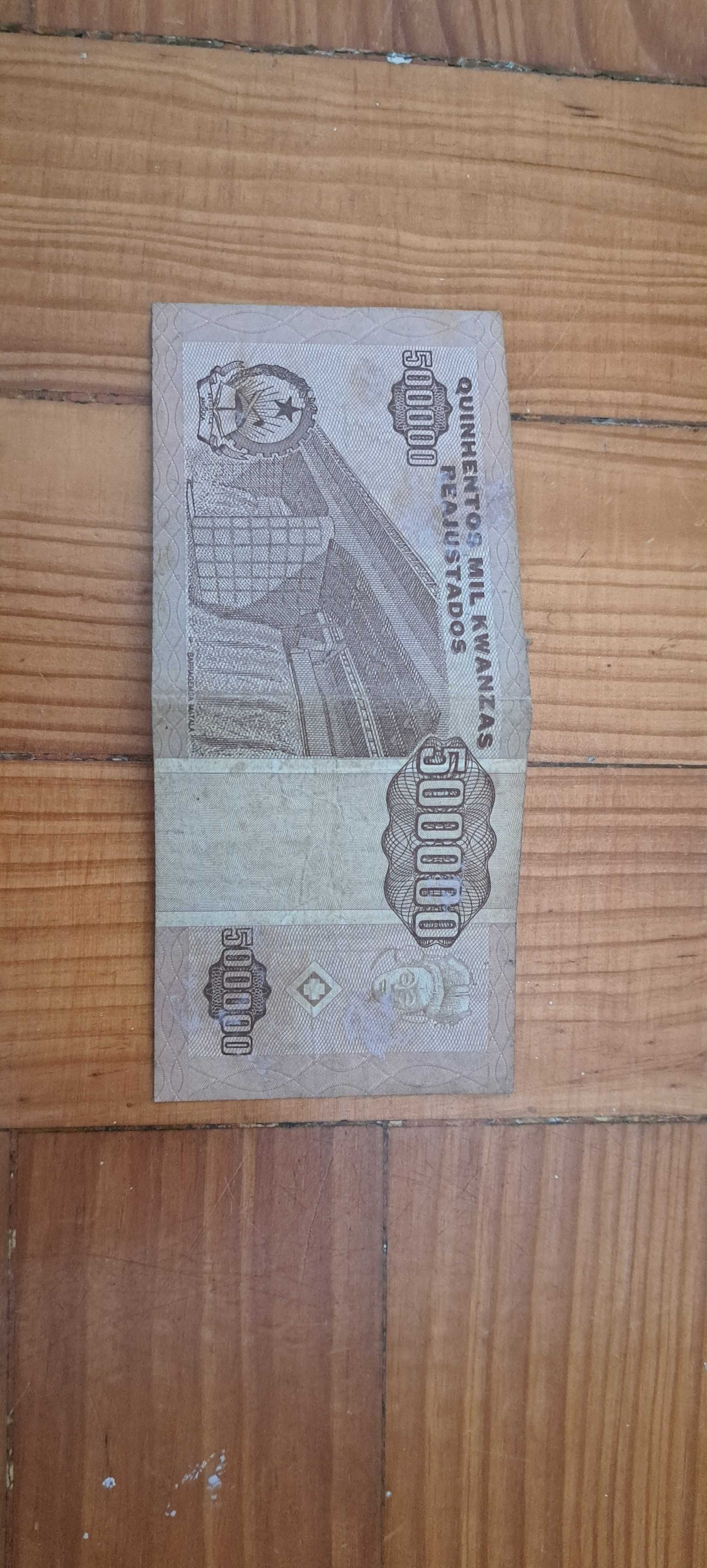 Lote de Notas Antigas de Angola – Kwanzas – Colecionismo