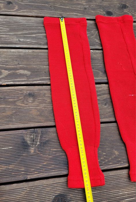 Getry hokejowe czerwone 60 cm