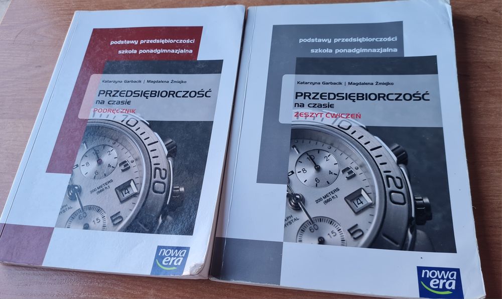 Podręcznik plus zeszyt ćwiczeń przedsiębiorczość na czasie nowa era