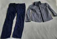 Zestaw chlopiecy elegancki 140 Koszula  spodnie 7-8 lat  zestaw chlopi