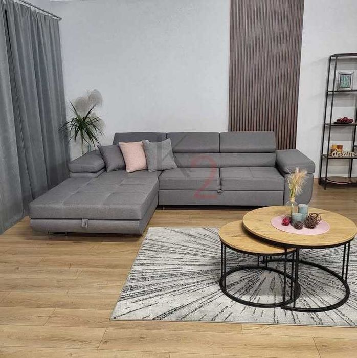 Narożnik ALEX OD RĘKI Kanapa Sofa z Funkcją spania Pojemnik Łóżko