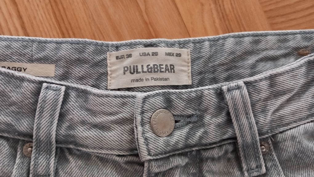 Spodnie Pull&Bear jeans - jasne