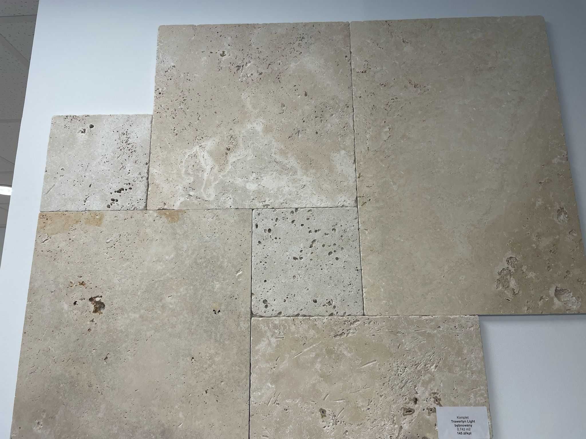 Trawertyn Light Standard, komplet 0,742m2, Płatność przy odbiorze