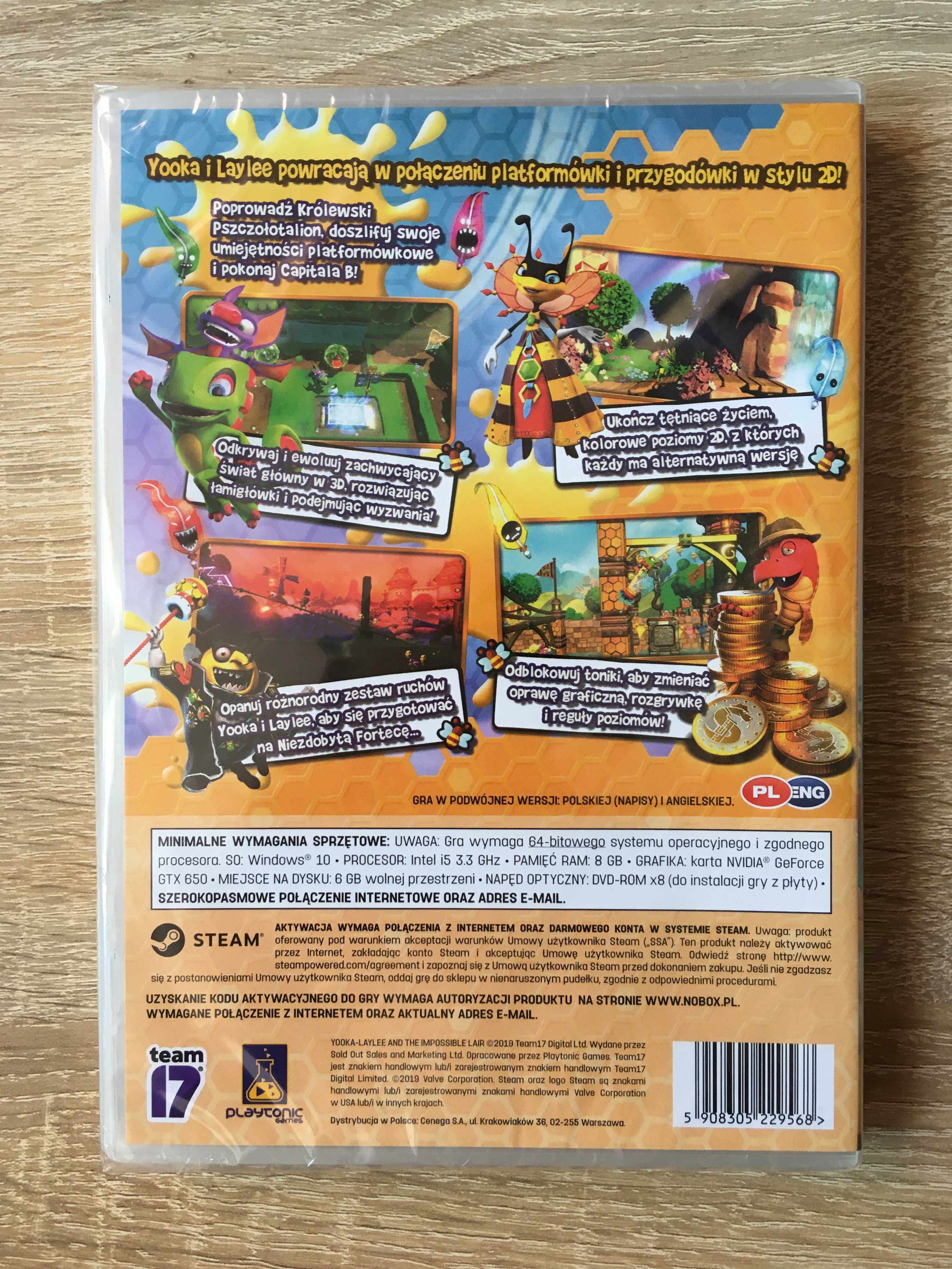 Yooka-Laylee i Niezdobyta Forteca - PC - Playtonic G -PL - NOWA, FOLIA