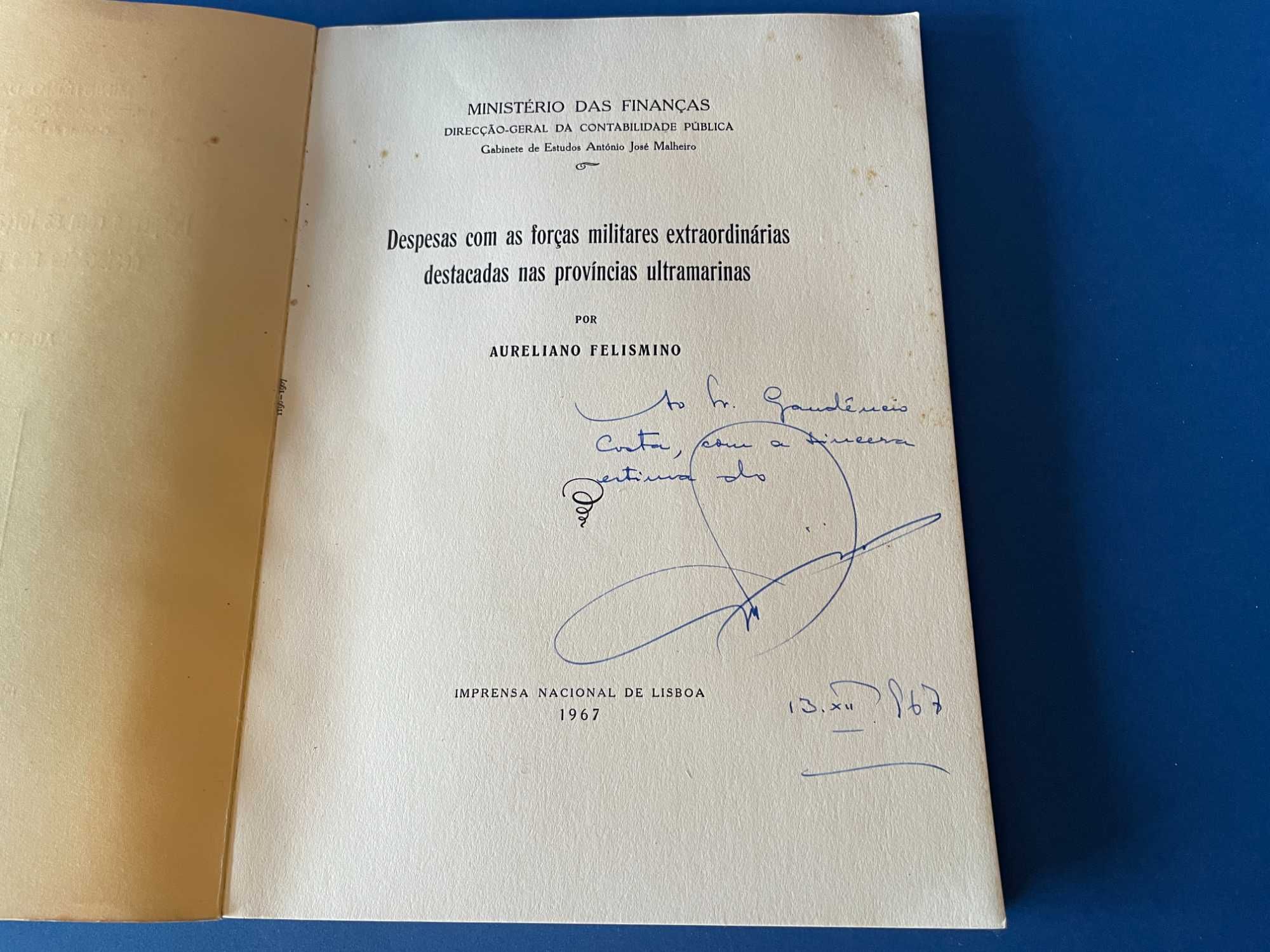 Despesas Forças Militares Ultramar - Ministério das Finanças, 1967